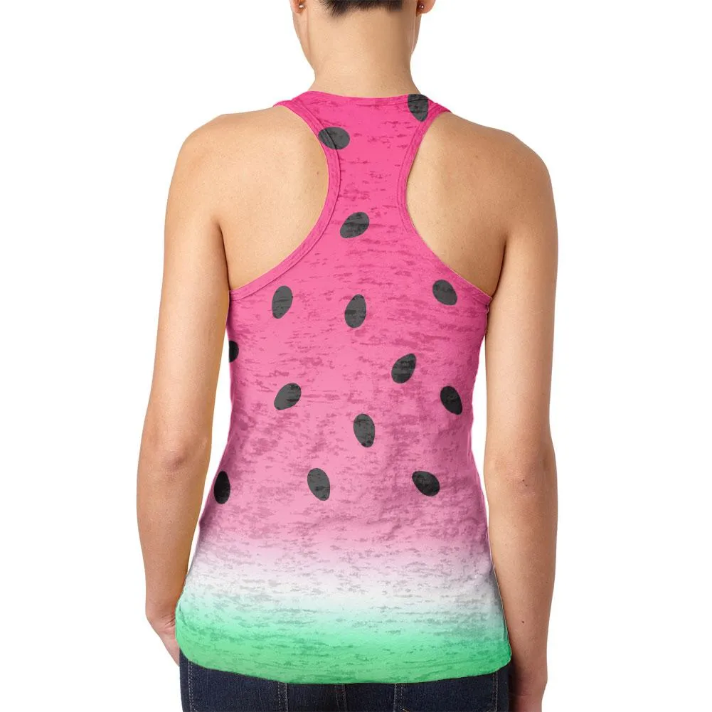 Summer Sun Watermelon Ombre Costume Juniors Burnout Racerback Tank Top sold by Old Glory product image thumbnail 2
