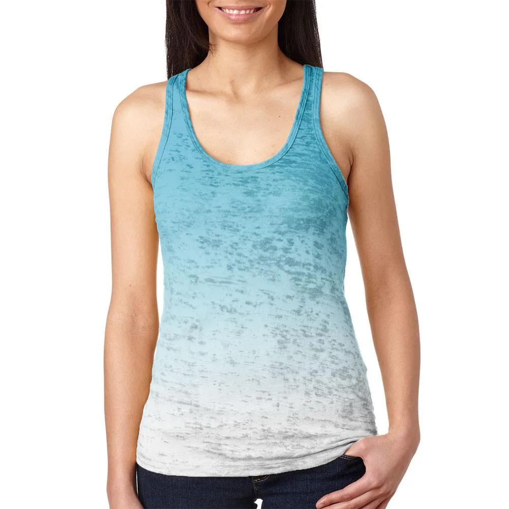 Summer Sun Ombre Juniors Burnout Racerback Tank Top sold by Old Glory product image thumbnail 4