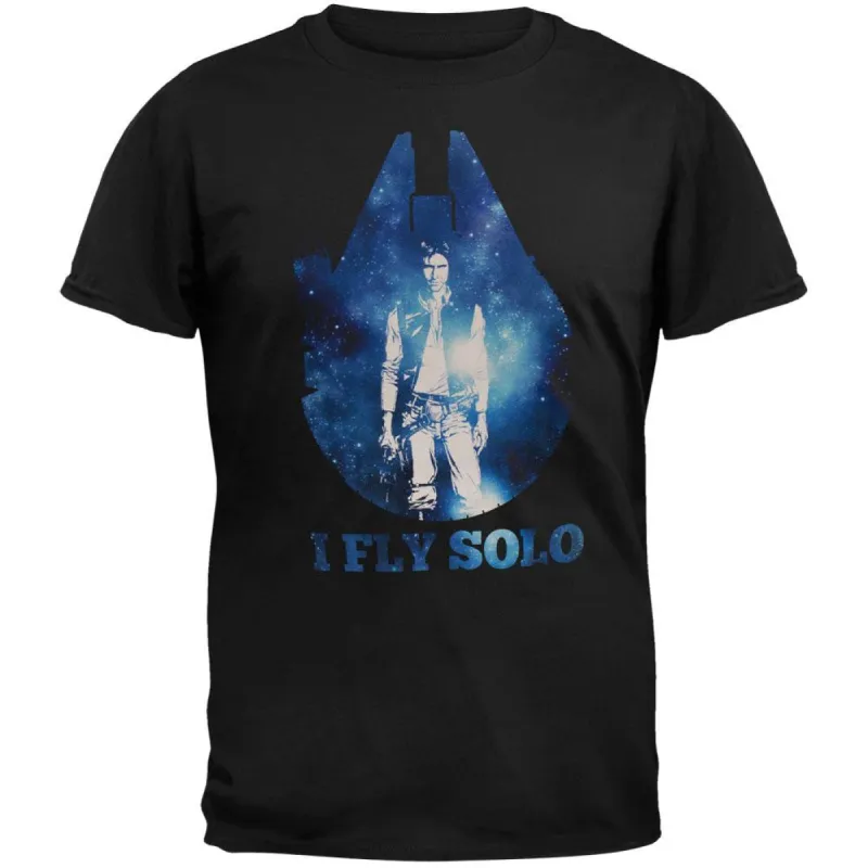Star Wars - I Fly Solo Adult T-Shirt sold by Old Glory