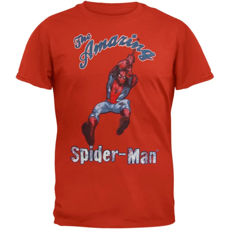 Spider-Man - Vintage Swinger Soft T-Shirt sold by Old Glory
