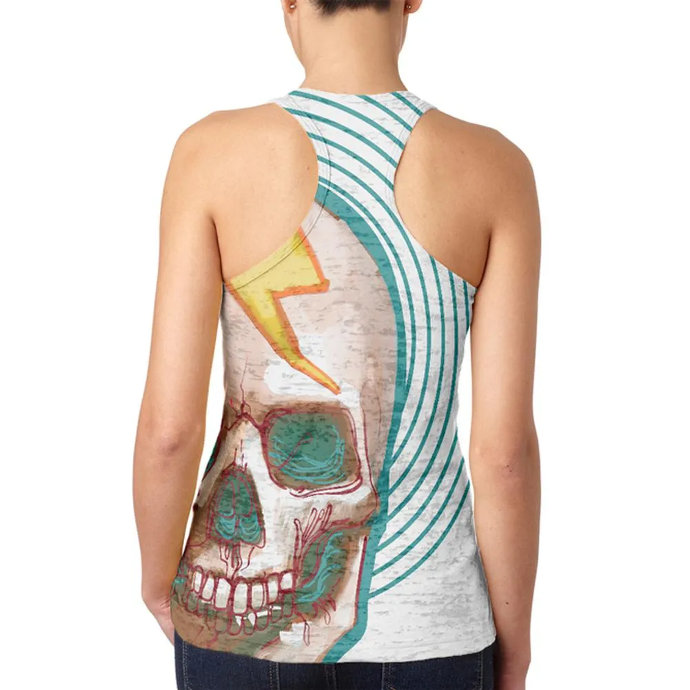 Speed Kills Bolt Skull Juniors Burnout Racerback Tank Top sold by Old Glory product image thumbnail 2