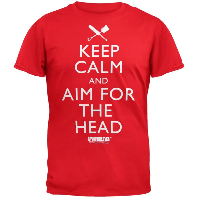 Shaun of the Dead - Keep Calm and Aim For the Head T-Shirt sold by Old Glory