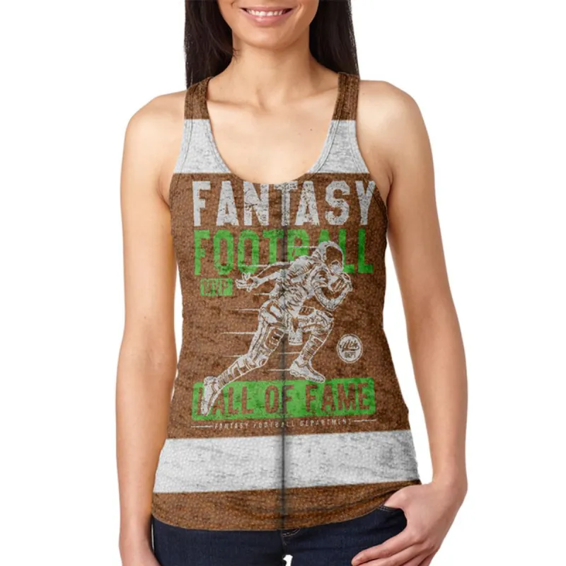 Fantasy Football MVP Hall Of Fame Juniors Burnout Racerback Tank Top sold by Old Glory