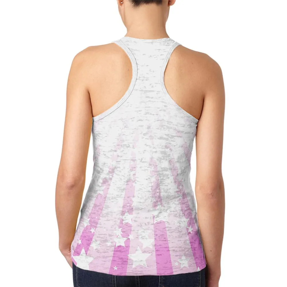 Death Metal Rainbow Unicorns Juniors Burnout Racerback Tank Top sold by Old Glory product image thumbnail 2