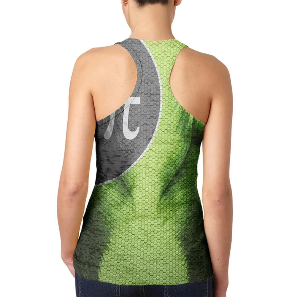 Captain Pi the Irrational Superhero Juniors Burnout Racerback Tank Top sold by Old Glory product image thumbnail 2