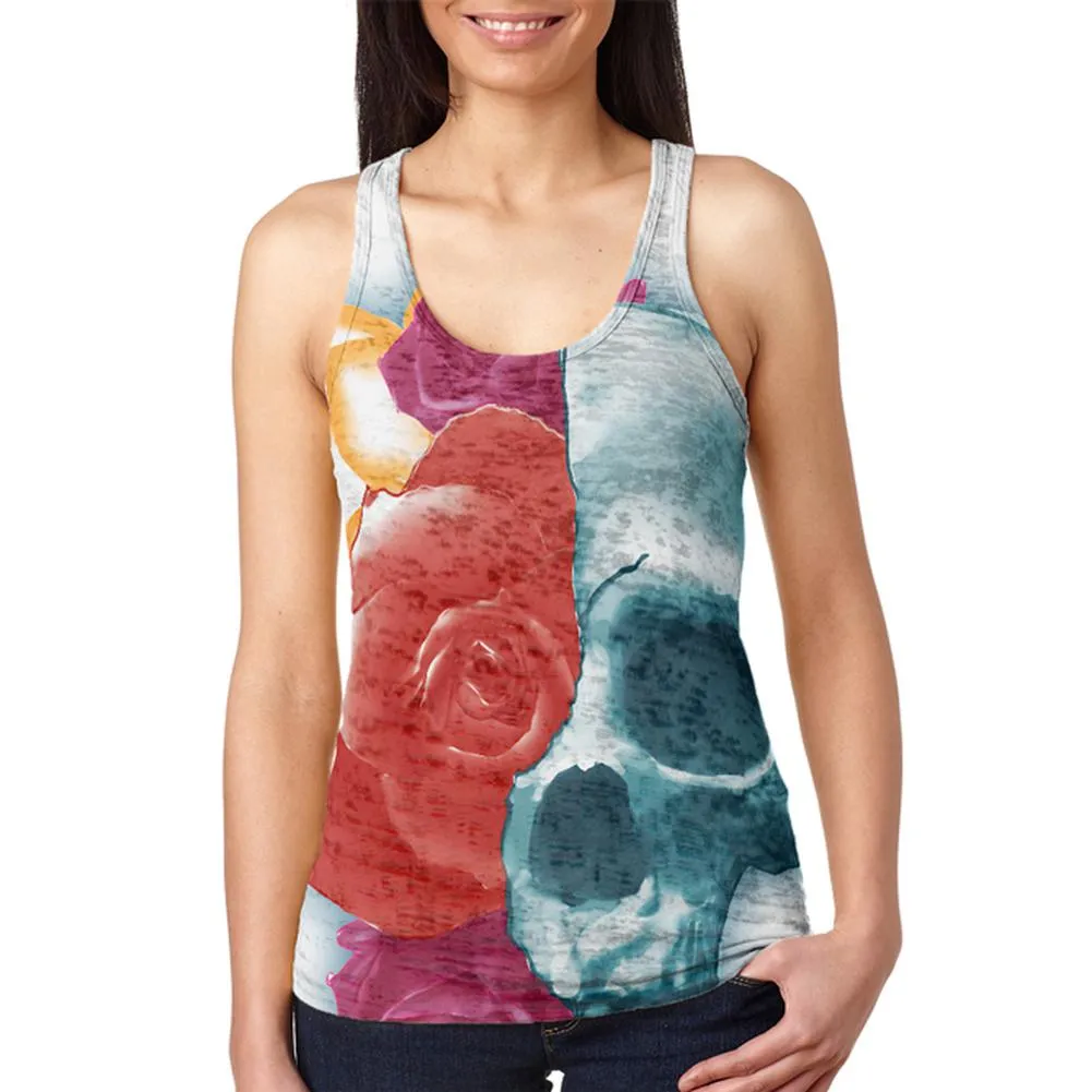 A Beautiful Death Juniors Burnout Racerback Tank Top sold by Old Glory