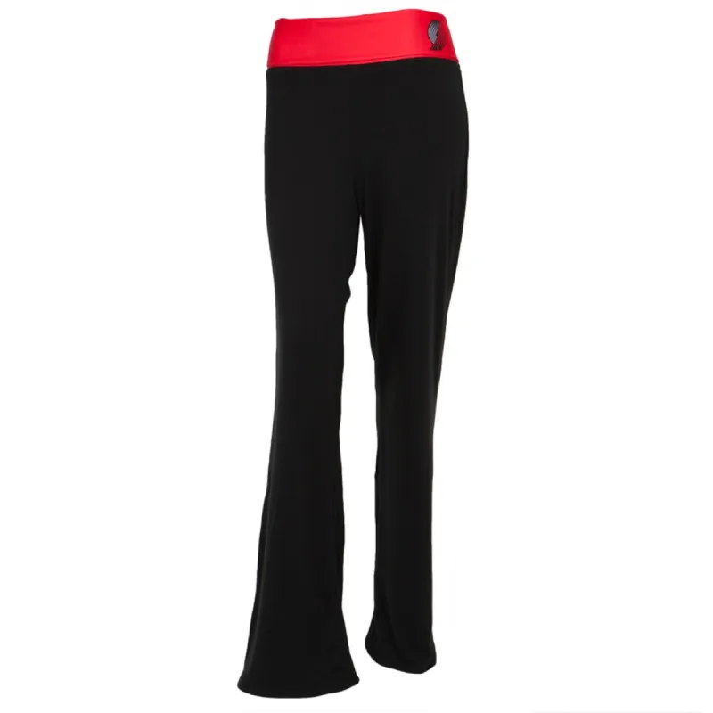 Portland Trail Blazers - Flip Down Waistband Logo Juniors Yoga Pants sold by Old Glory