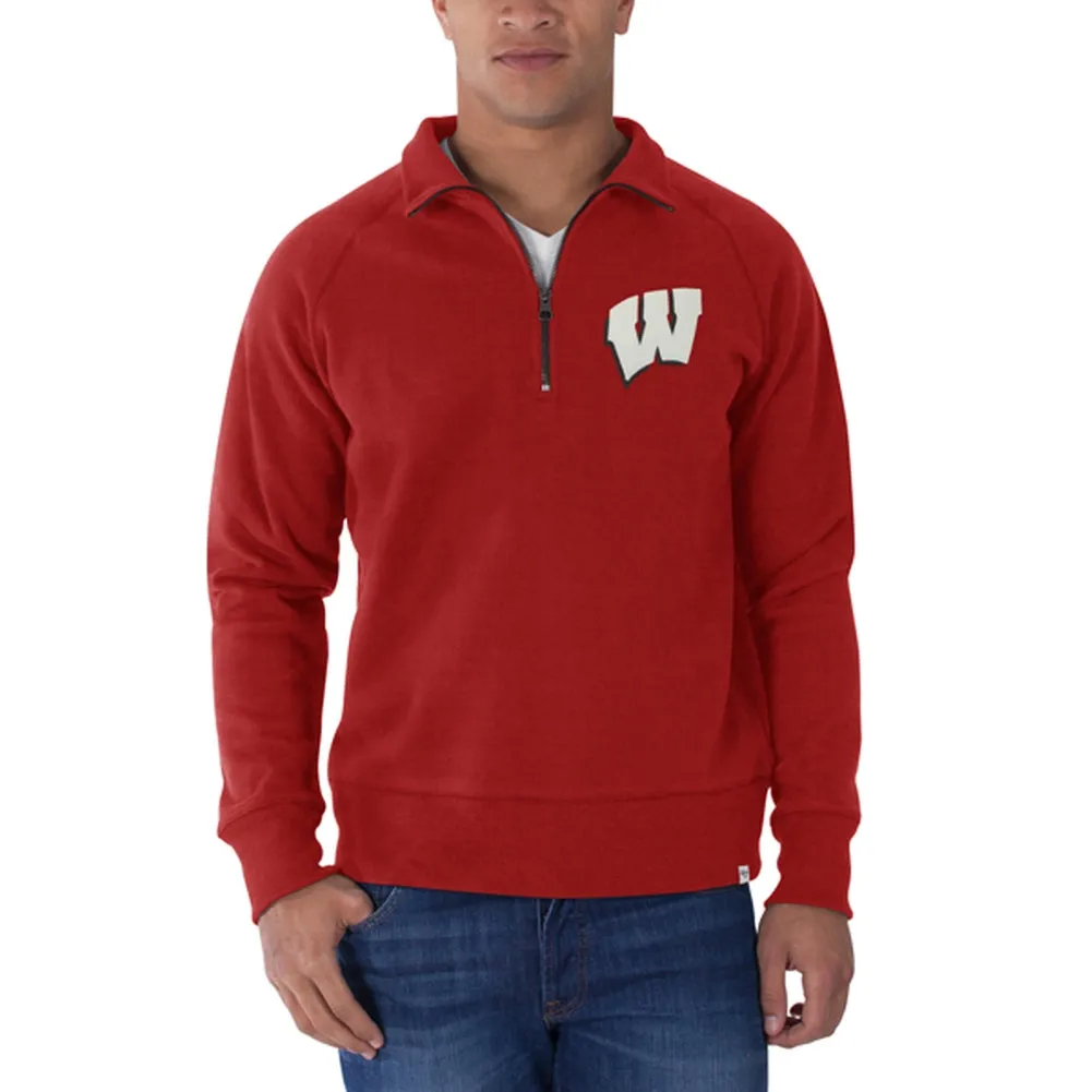 Wisconsin Badgers - Cross-Check Premium Pullover Sweatshirt sold by Old Glory
