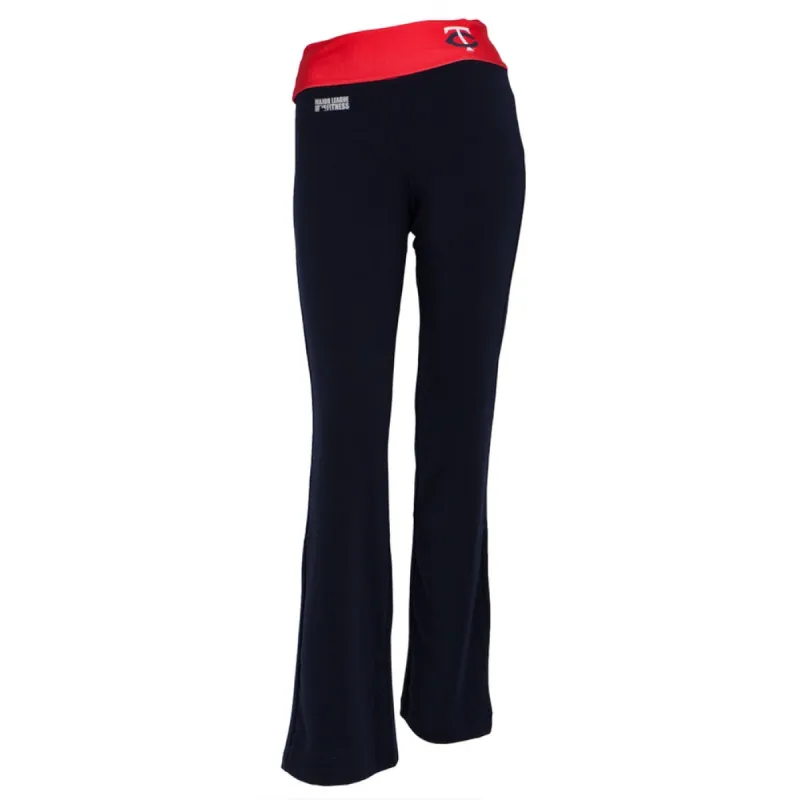 Minnesota Twins - Flip Down Waistband Logo Juniors Yoga Pants sold by Old Glory
