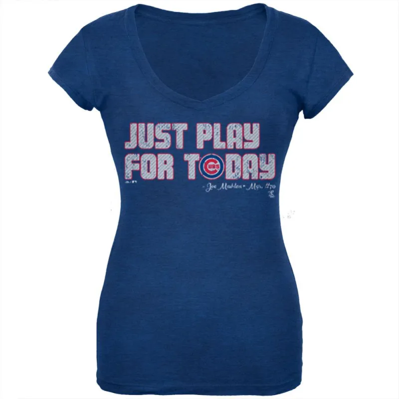 Chicago Cubs - NL Central 2015 Champs Play For Today Soft Juniors T-Shirt sold by Old Glory