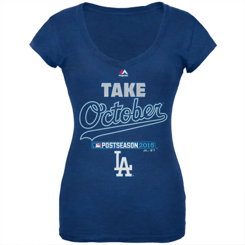 Los Angeles Dodgers - NL West 2015 Champs Take October Soft Juniors T-Shirt sold by Old Glory