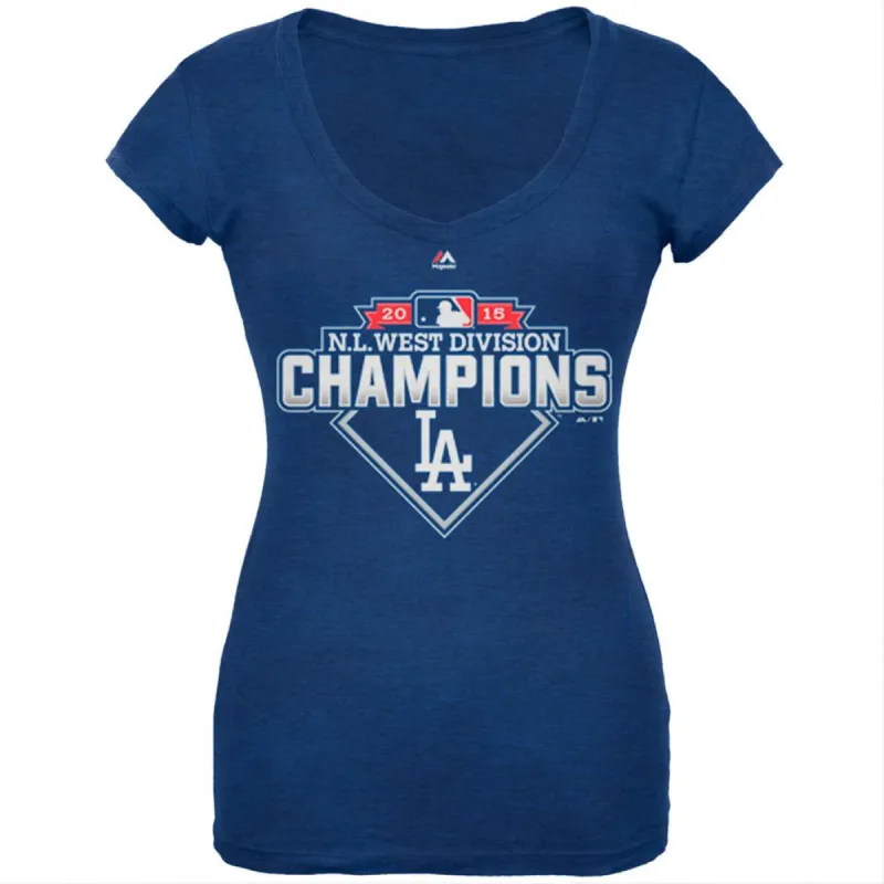Los Angeles Dodgers - NL West 2015 Champs Soft Juniors T-Shirt sold by Old Glory