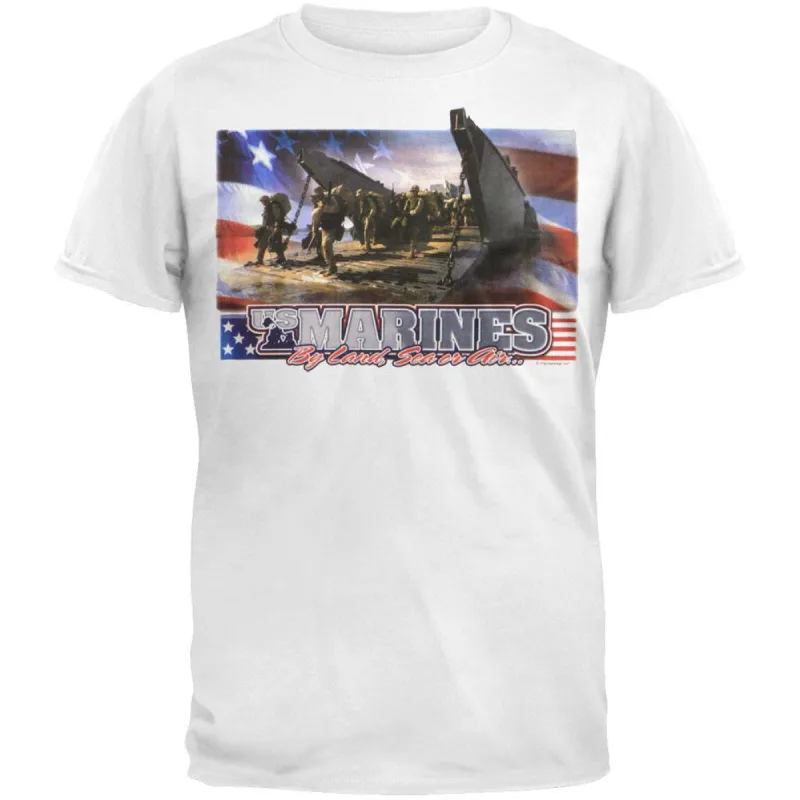 Marines - Land, Sea, Air, T-Shirt sold by Old Glory