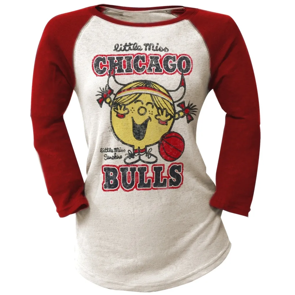Little Miss NBA - Little Miss Bulls Juniors Raglan sold by Old Glory