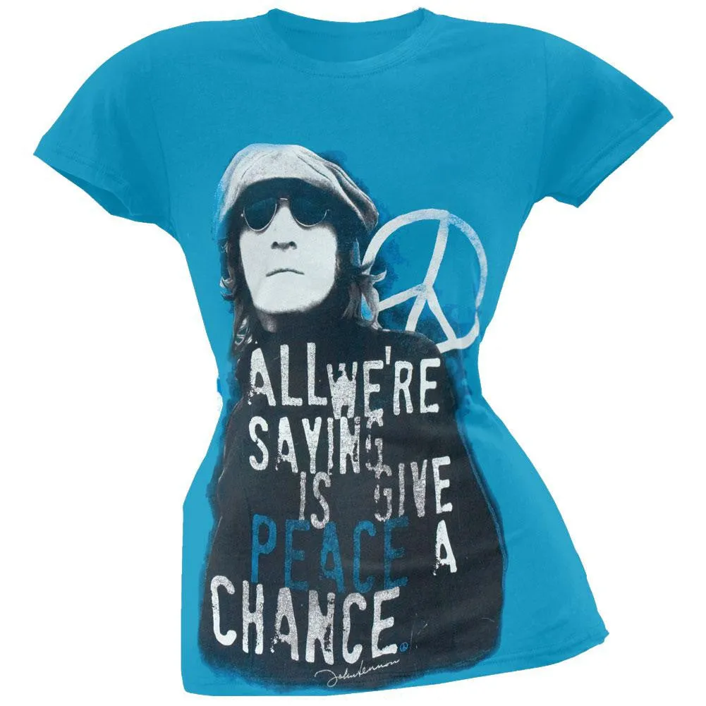 John Lennon - Give Peace Juniors T-Shirt sold by Old Glory