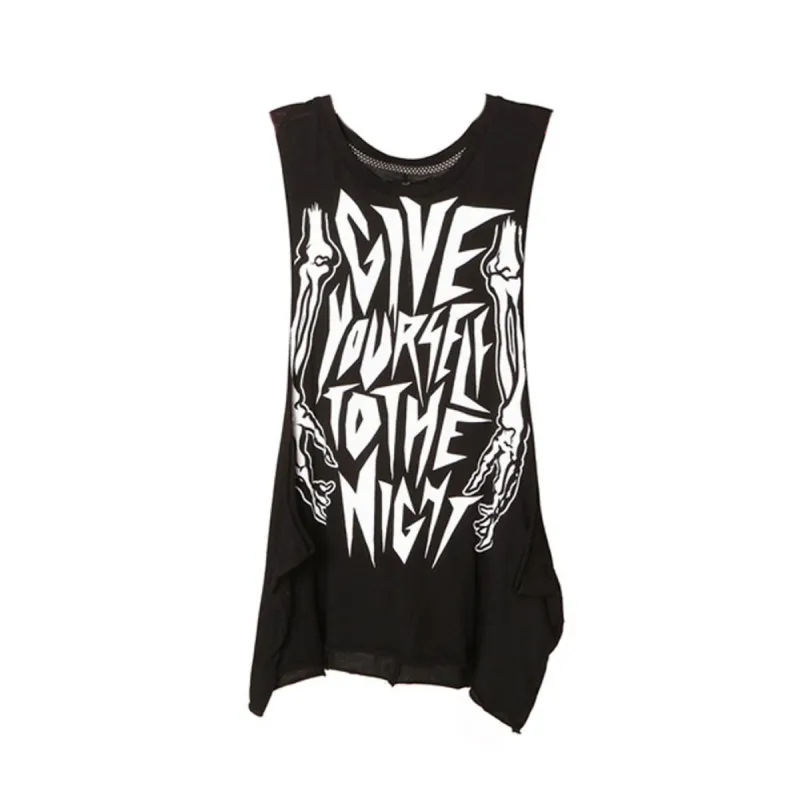 Iron Fist - Give Yourself To The Night Women's Muscle Tank Top sold by Old Glory