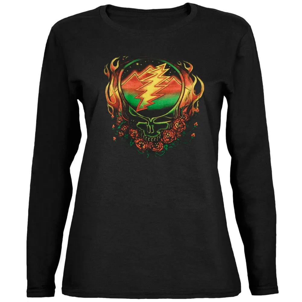 Grateful Dead - Scarlet SYF Black Juniors Long Sleeve T-Shirt sold by Old Glory