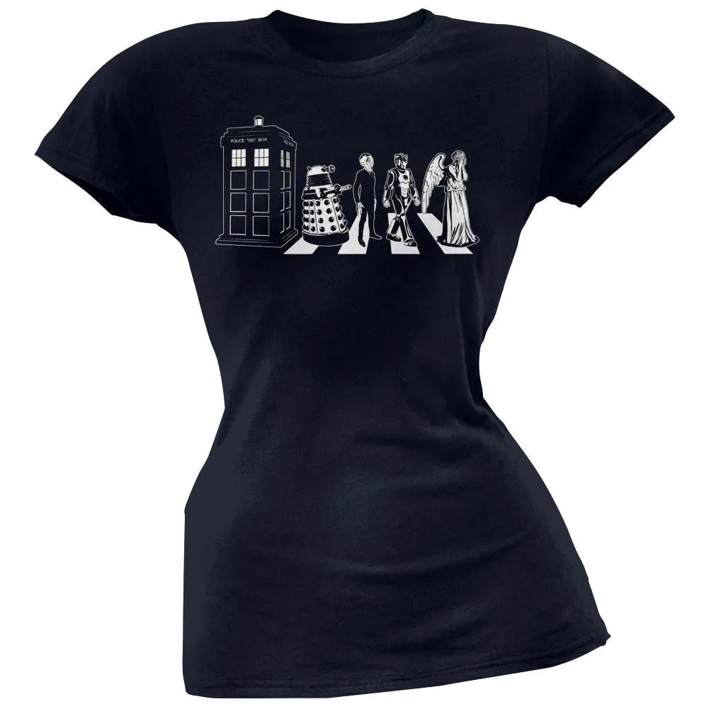 Doctor Who - Detailed Street Crossing Juniors T-Shirt sold by Old Glory