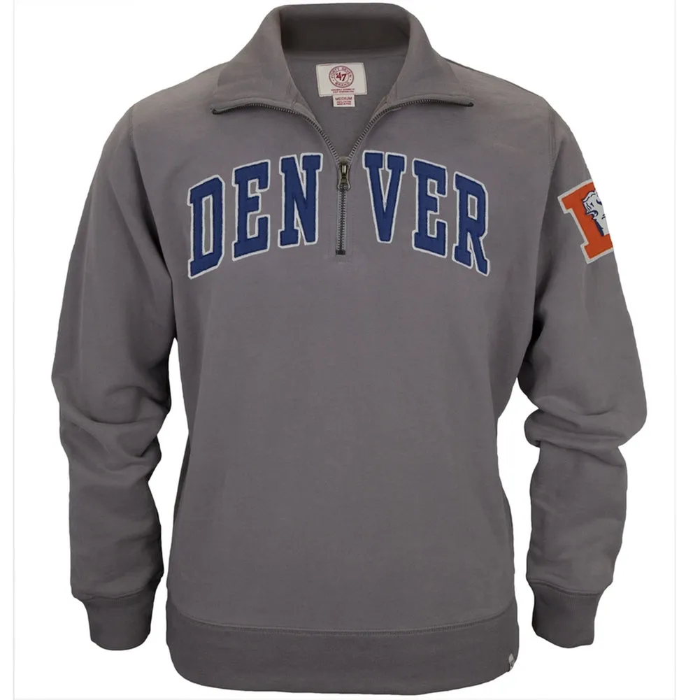 Denver Broncos - Striker 1/4 Zip Premium Sweatshirt sold by Old Glory