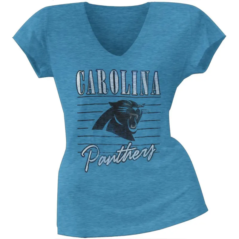 Carolina Panthers - Scrum Logo Premium Juniors T-Shirt sold by Old Glory