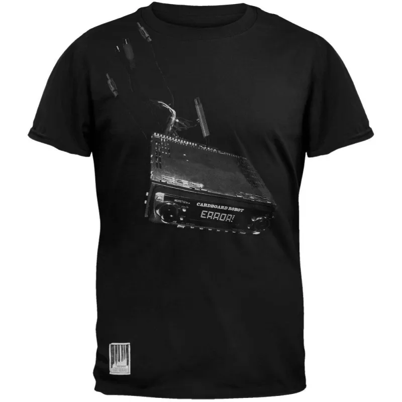 Cardboard Robot - Stereo Rip Black Soft T-Shirt sold by Old Glory