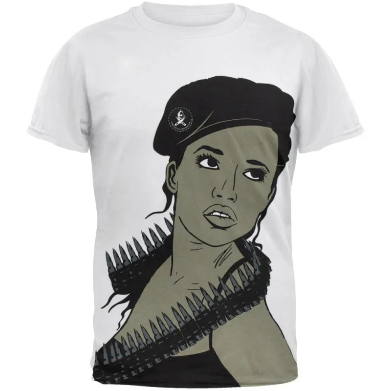 Cardboard Robot - Revolution Girl Soft T-Shirt White sold by Old Glory