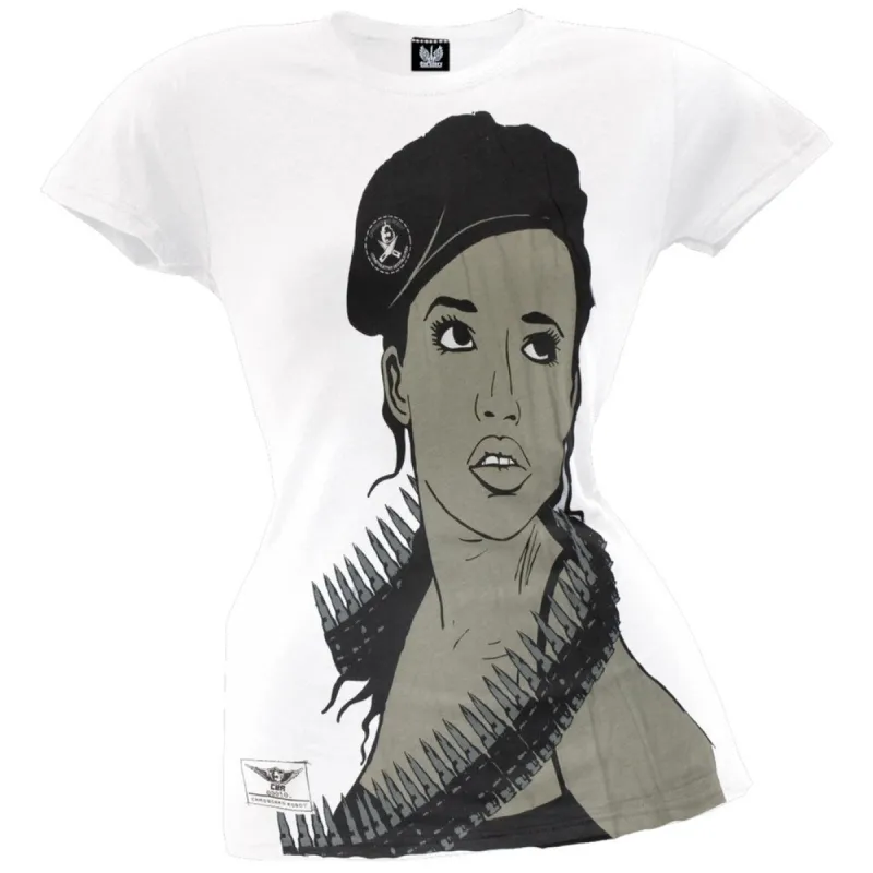 Cardboard Robot - Revolution Girl Juniors T-Shirt sold by Old Glory