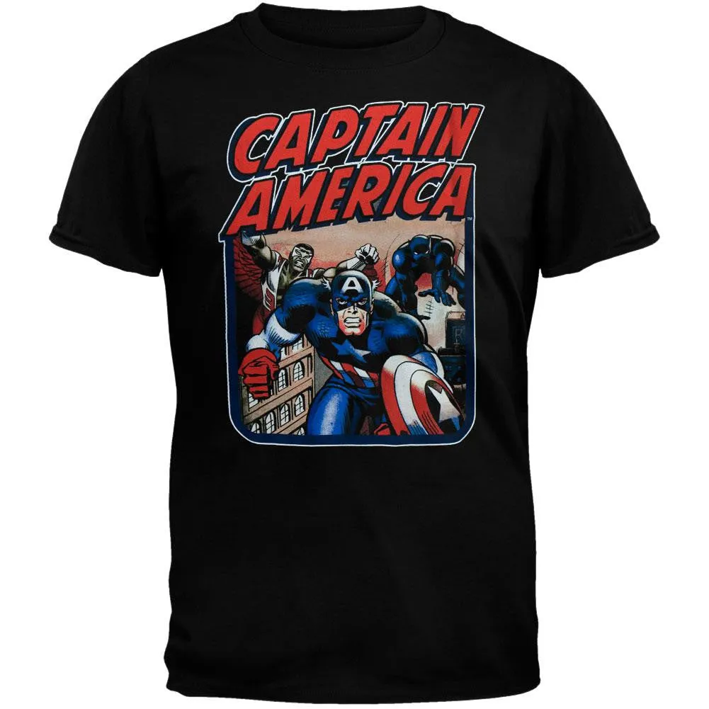 Captain America - Team T-Shirt sold by Old Glory