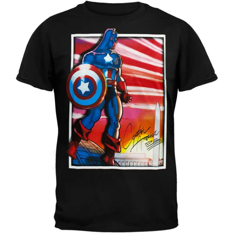 Captain America - Sincerely T-Shirt sold by Old Glory