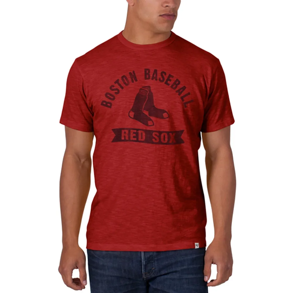 Boston Red Sox - Sox Logo Scrum Premium T-Shirt sold by Old Glory