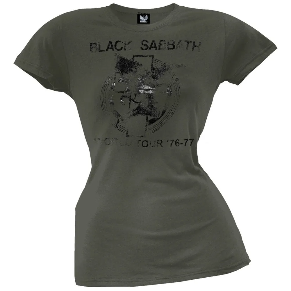 Black Sabbath - Tour 76-77 Ladies T-Shirt sold by Old Glory