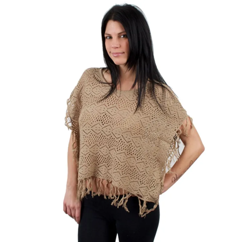 Billabong - Love Me Up Juniors Poncho Sweater sold by Old Glory