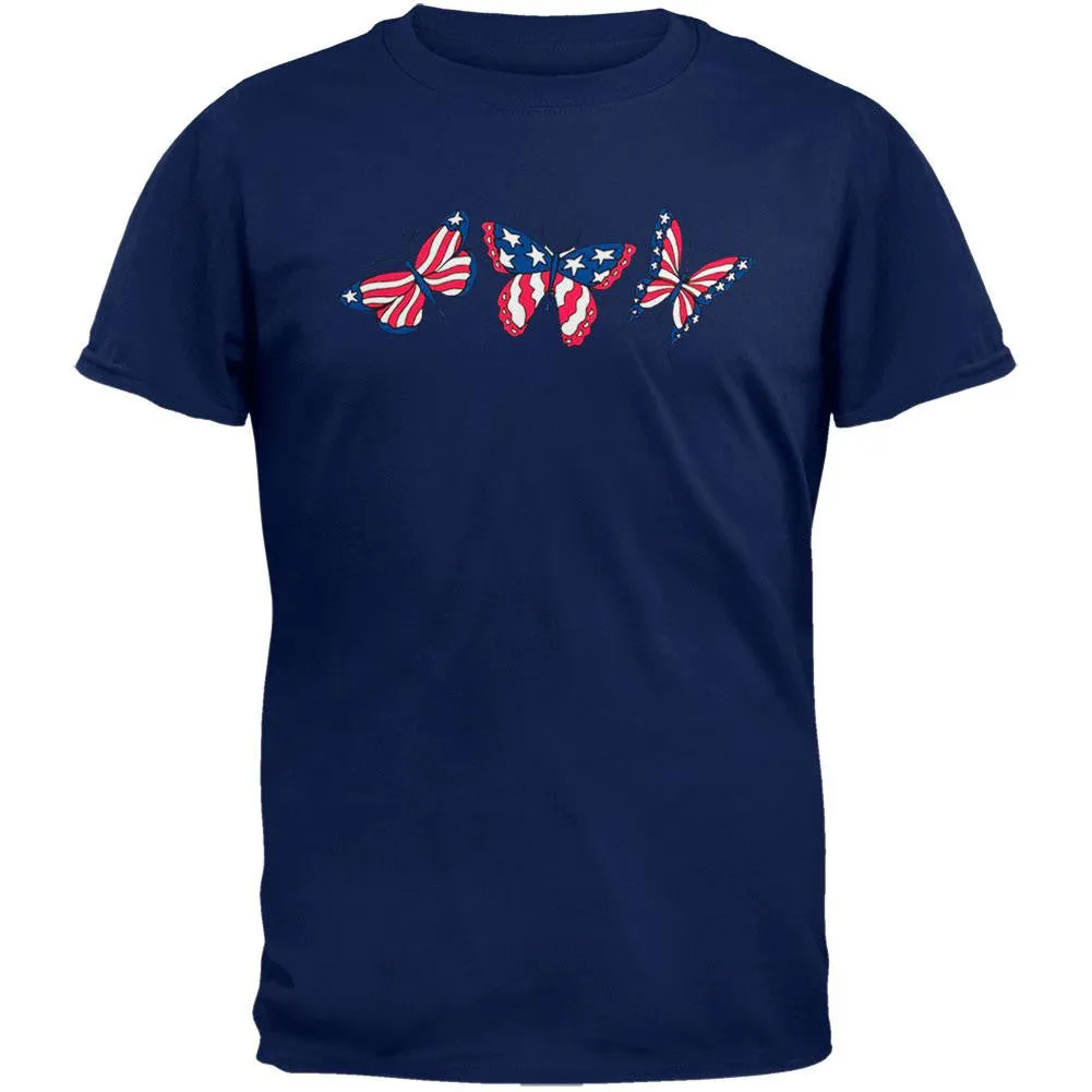 American Flag Butterflies Patriotic T-Shirt sold by Old Glory
