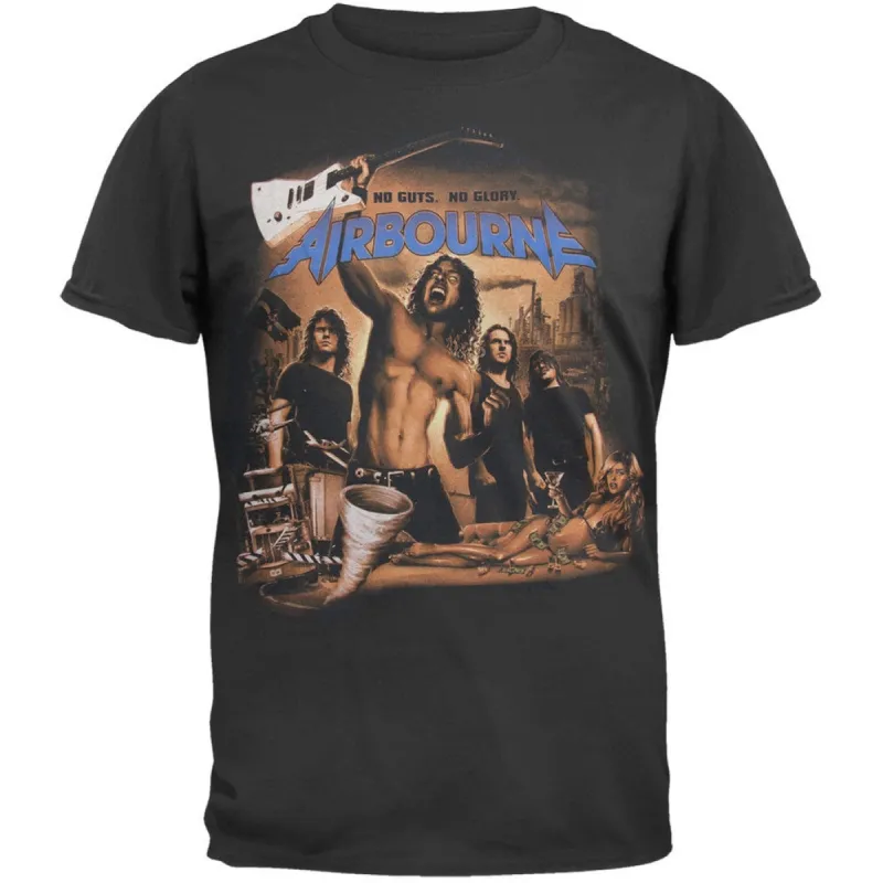 Airbourne - No Guts No Glory T-Shirt made by Old Glory