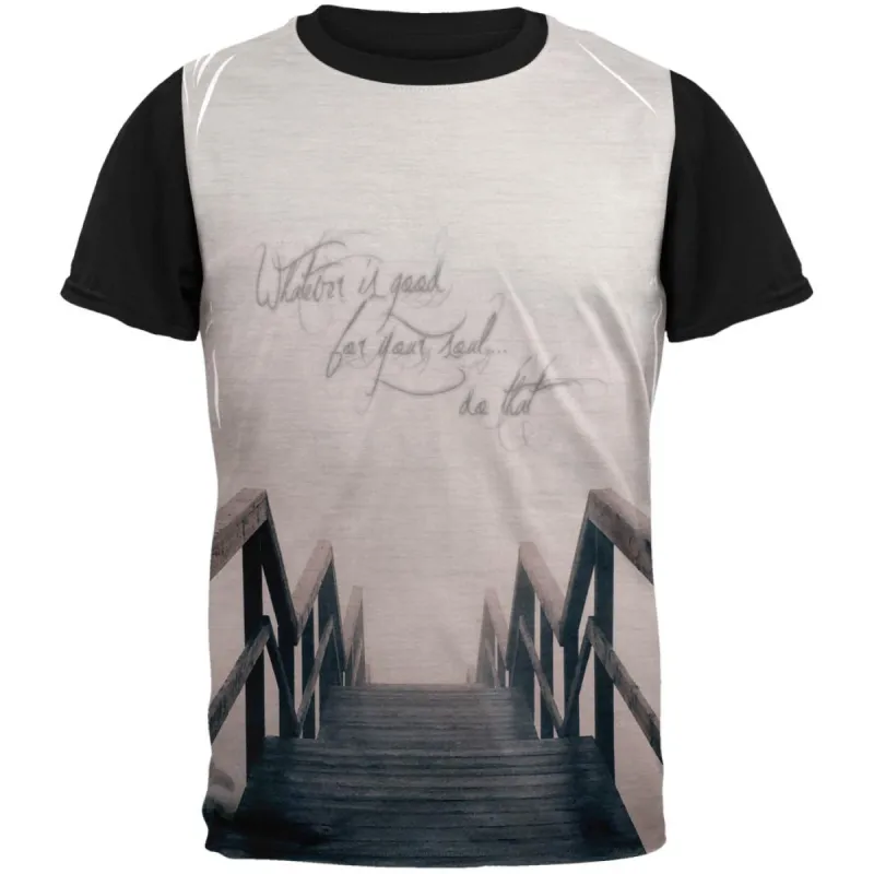 Whatever is Good for Your Soul Adult Black Back T-Shirt sold by Old Glory