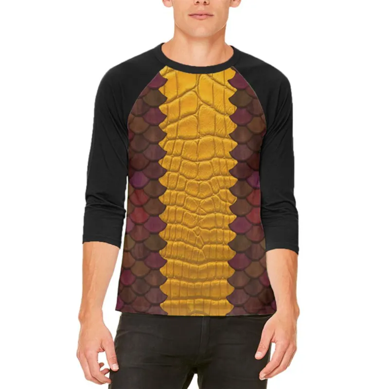 Halloween Costume Red Dragon Costume Mens Raglan T Shirt sold by Old Glory
