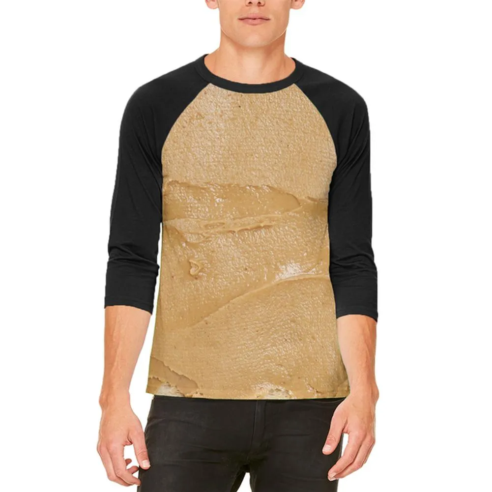 Halloween Peanut Butter PB Sandwich Costume Mens Raglan T Shirt sold by Old Glory