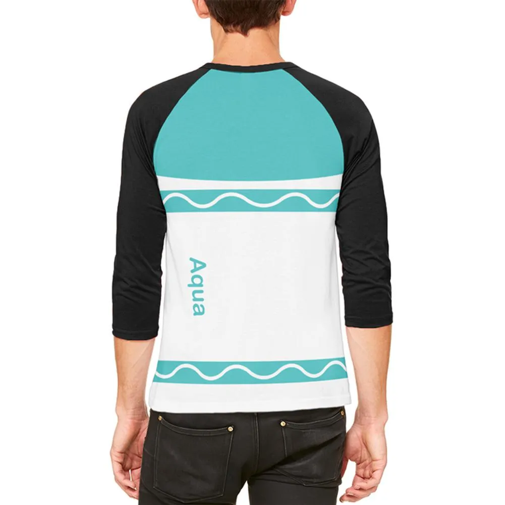 Halloween Marker Costume Aqua Blue Mens Raglan T Shirt sold by Old Glory product image thumbnail 2