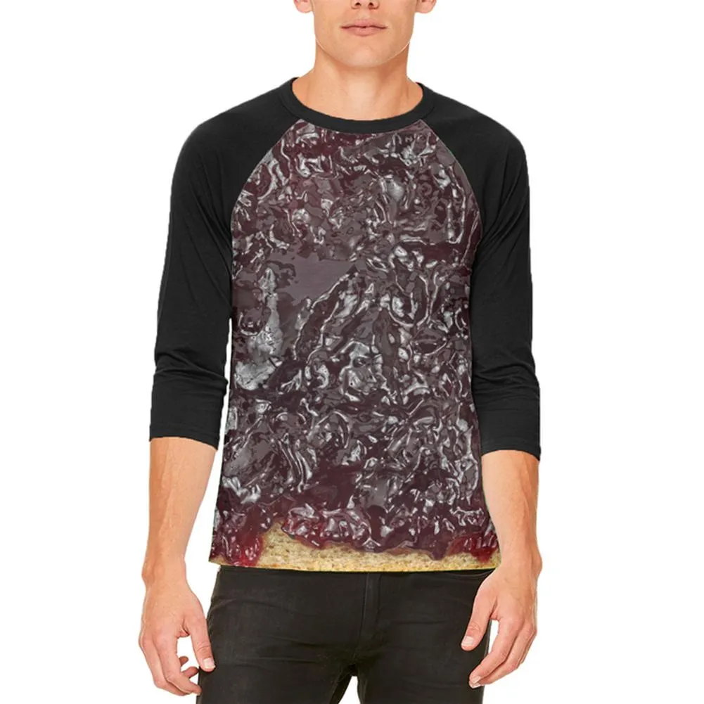 Halloween Jelly PB Costume Mens Raglan T Shirt sold by Old Glory
