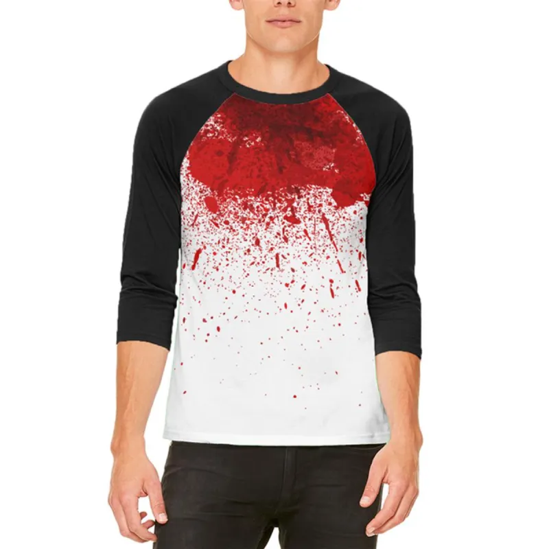 Halloween Costume Horror Movie Victim Decapitation Mens Raglan T Shirt sold by Old Glory