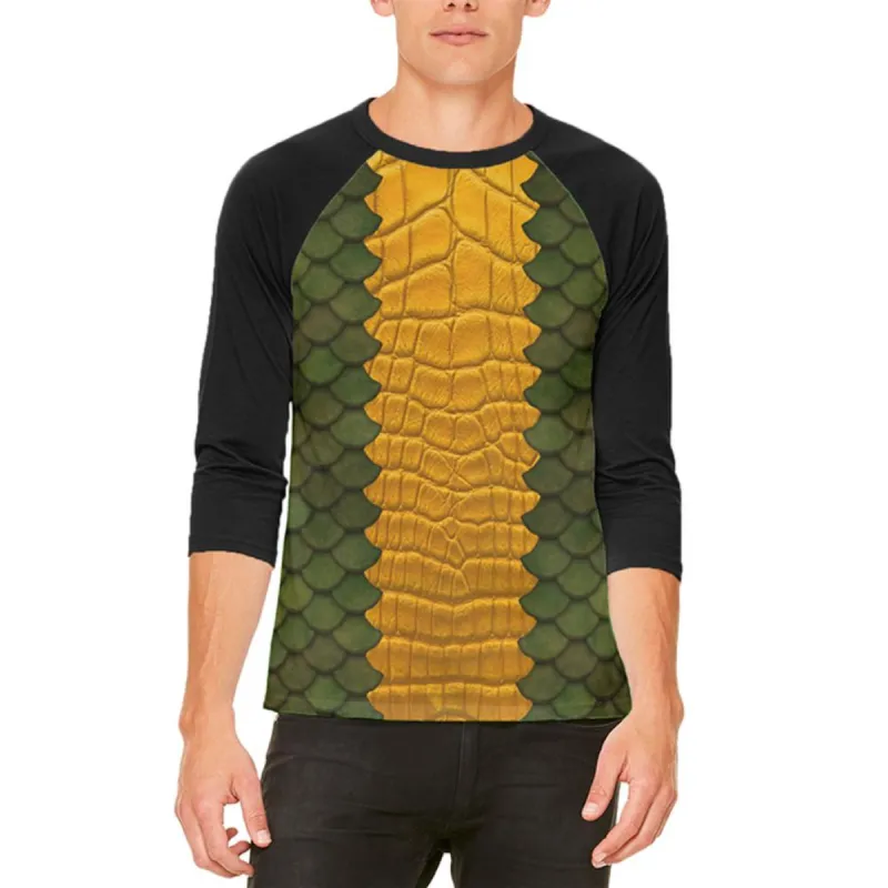 Halloween Green Dragon Costume Mens Raglan T Shirt sold by Old Glory