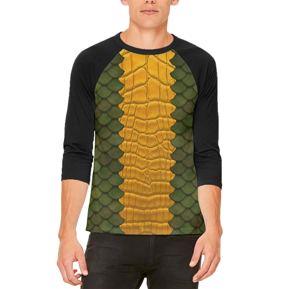 Halloween Green Dragon Costume Mens Raglan T Shirt sold by Old Glory