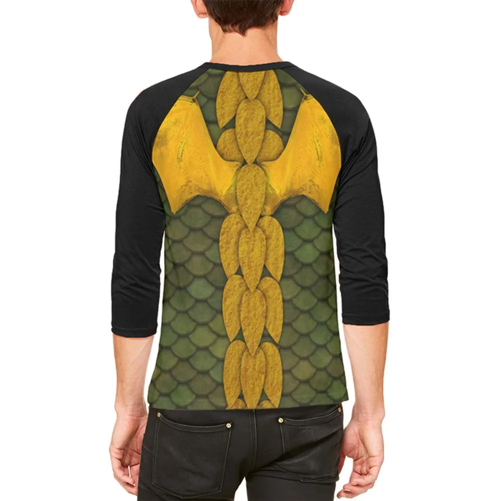 Halloween Green Dragon Costume Mens Raglan T Shirt sold by Old Glory product image thumbnail 2