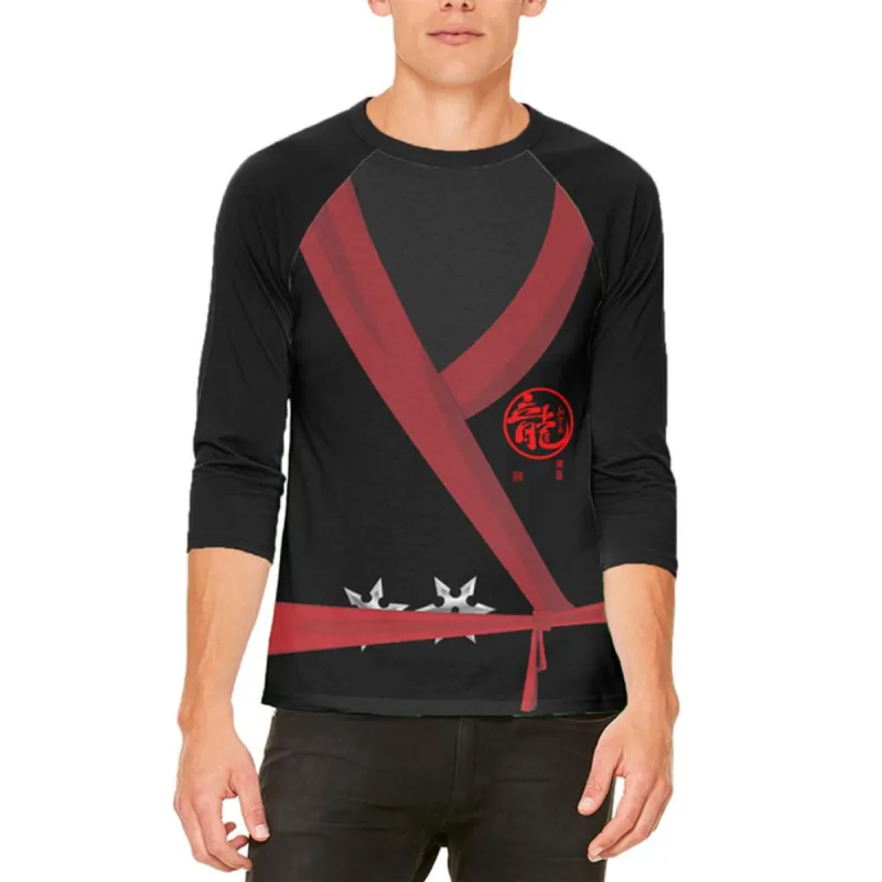 Halloween Costume Evil Shadow Ninja Costume Mens Raglan T Shirt sold by Old Glory