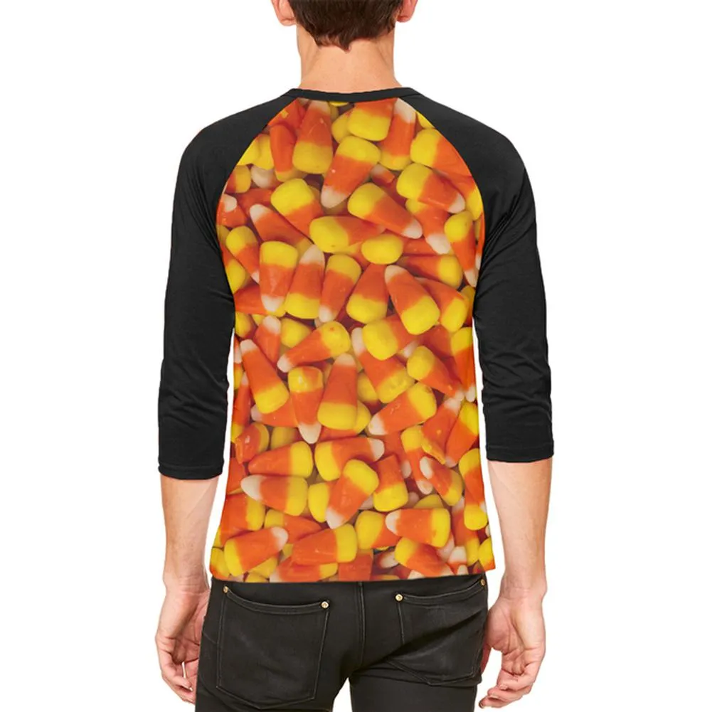 Halloween Candy Corn Mens Raglan T Shirt sold by Old Glory product image thumbnail 2