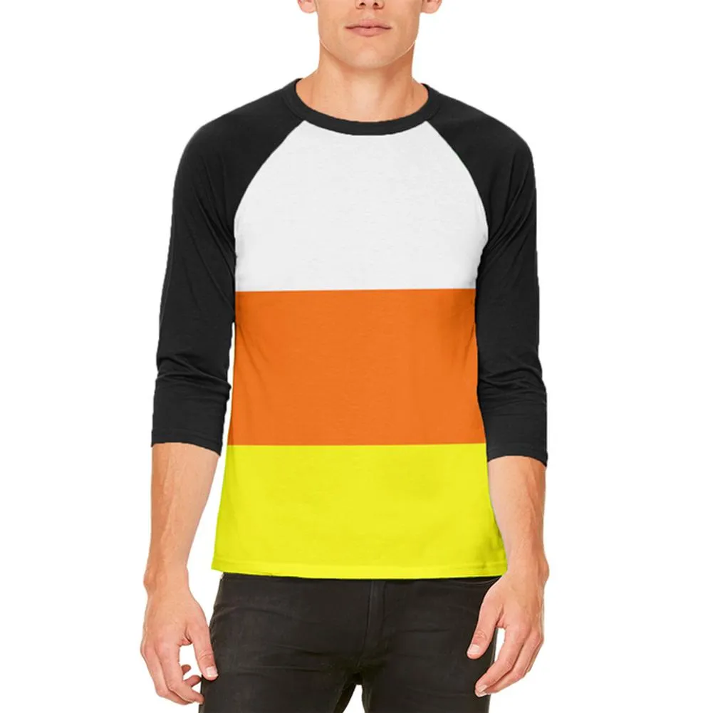 Halloween Candy Corn Costume Mens Raglan T Shirt sold by Old Glory