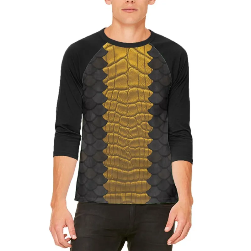 Halloween Costume Black Dragon Costume Mens Raglan T Shirt sold by Old Glory