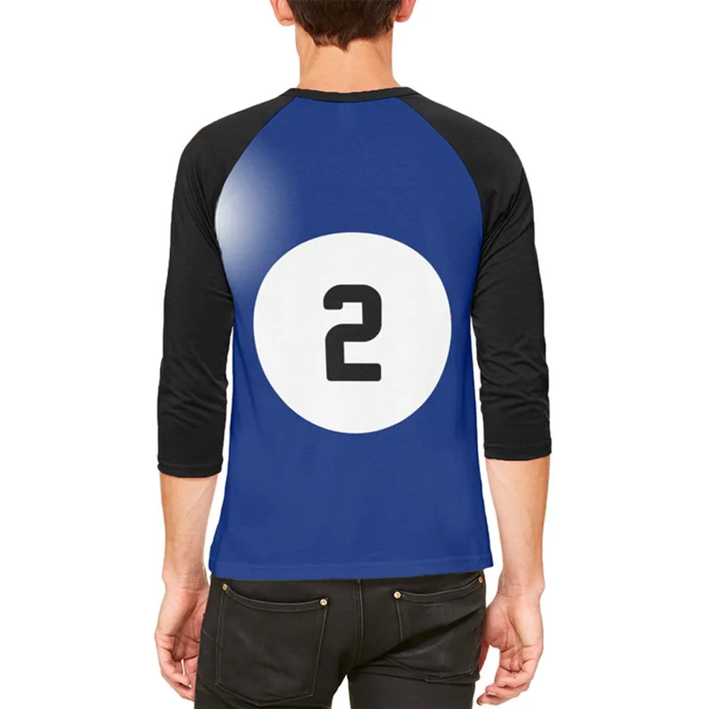 Halloween Billiard Pool Ball Two Costume All Over Mens Raglan T Shirt sold by Old Glory product image thumbnail 2
