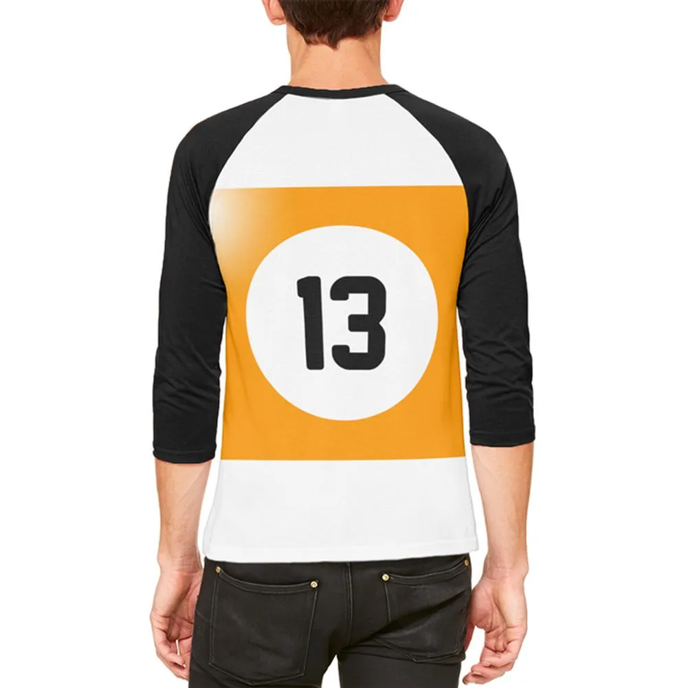Halloween Billiard Pool Ball Thirteen Costume All Over Mens Raglan T Shirt sold by Old Glory product image thumbnail 2