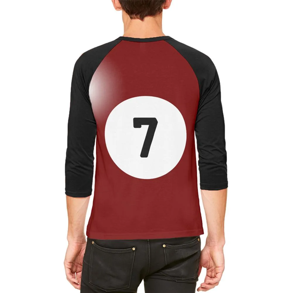 Halloween Billiard Pool Ball Seven Costume All Over Mens Raglan T Shirt sold by Old Glory product image thumbnail 2